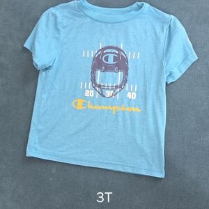 Champion Kids Light Blue Helmet Graphic Tee